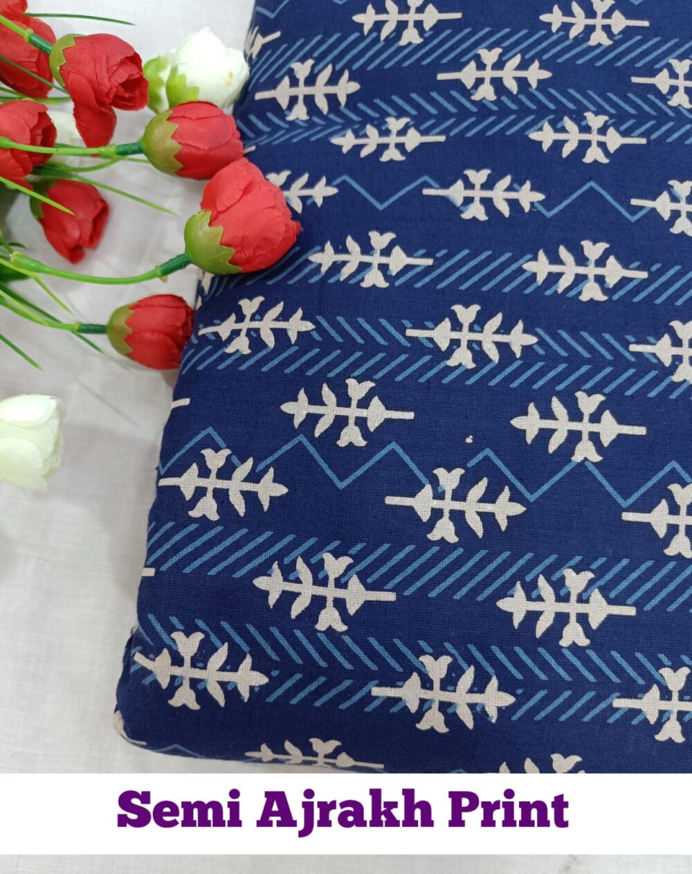 Semi Ajrakh Print - Image 18