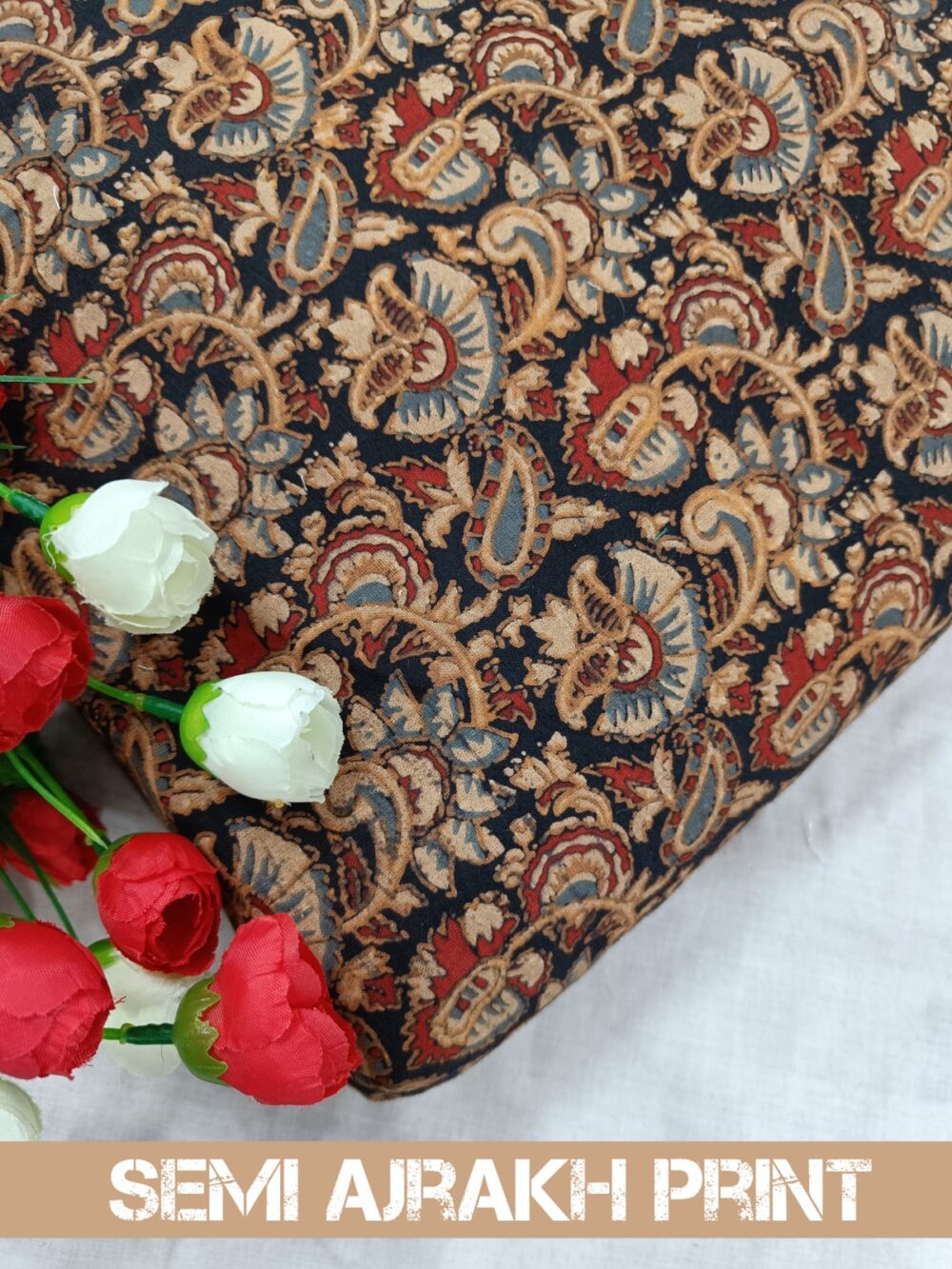 Semi Ajrakh Print - Image 15
