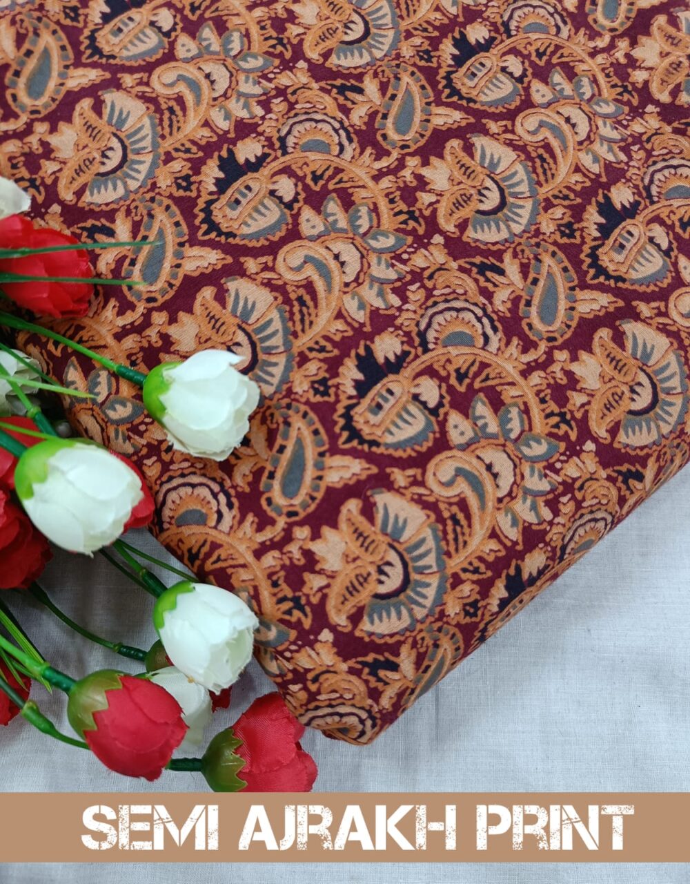 Semi Ajrakh Print - Image 2