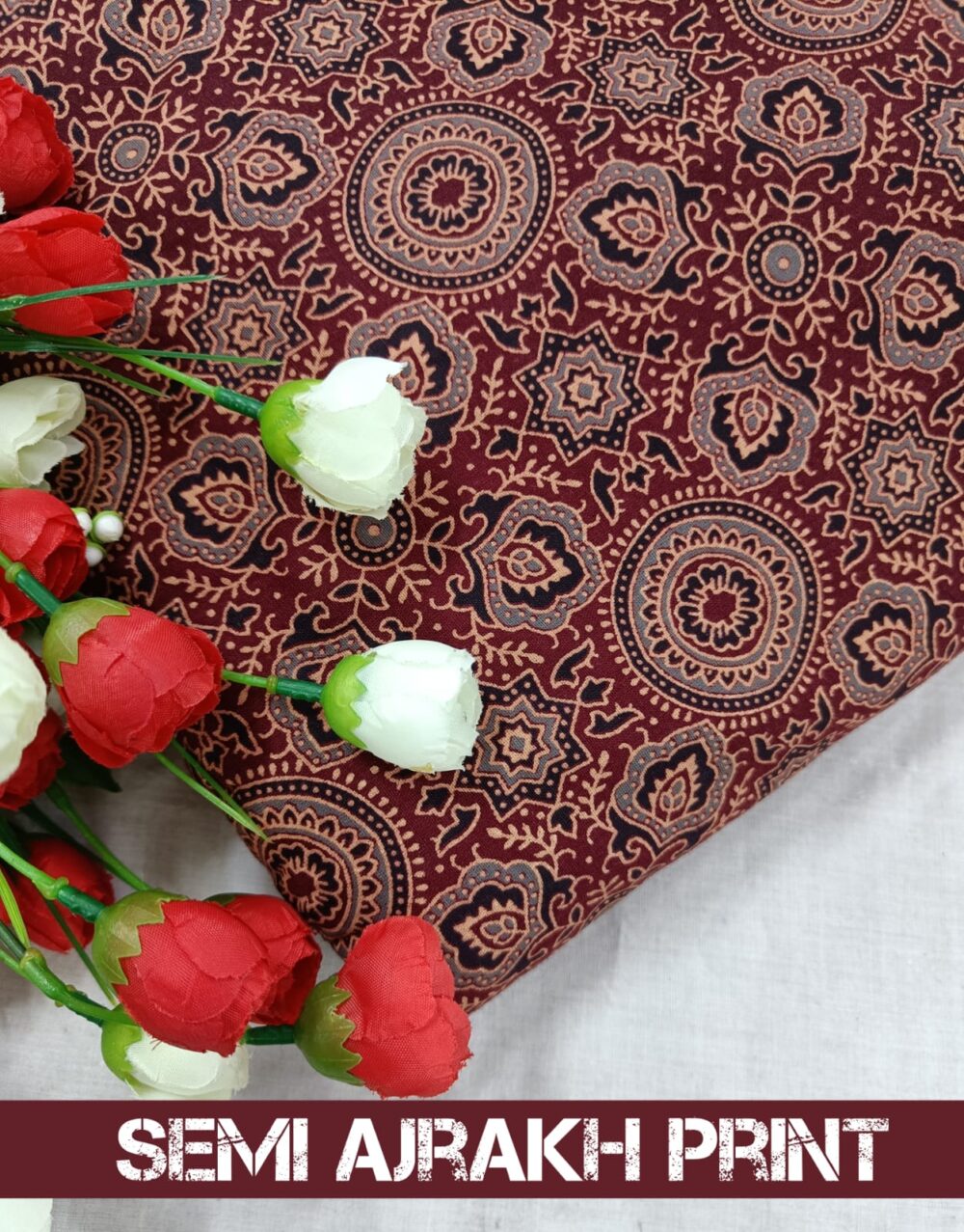 Semi Ajrakh Print - Image 4
