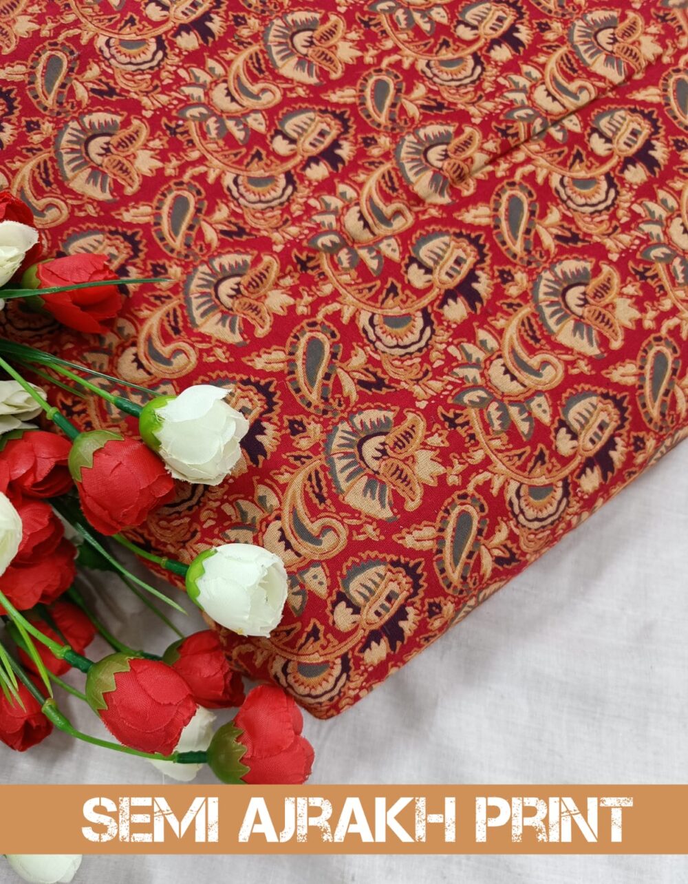 Semi Ajrakh Print - Image 17
