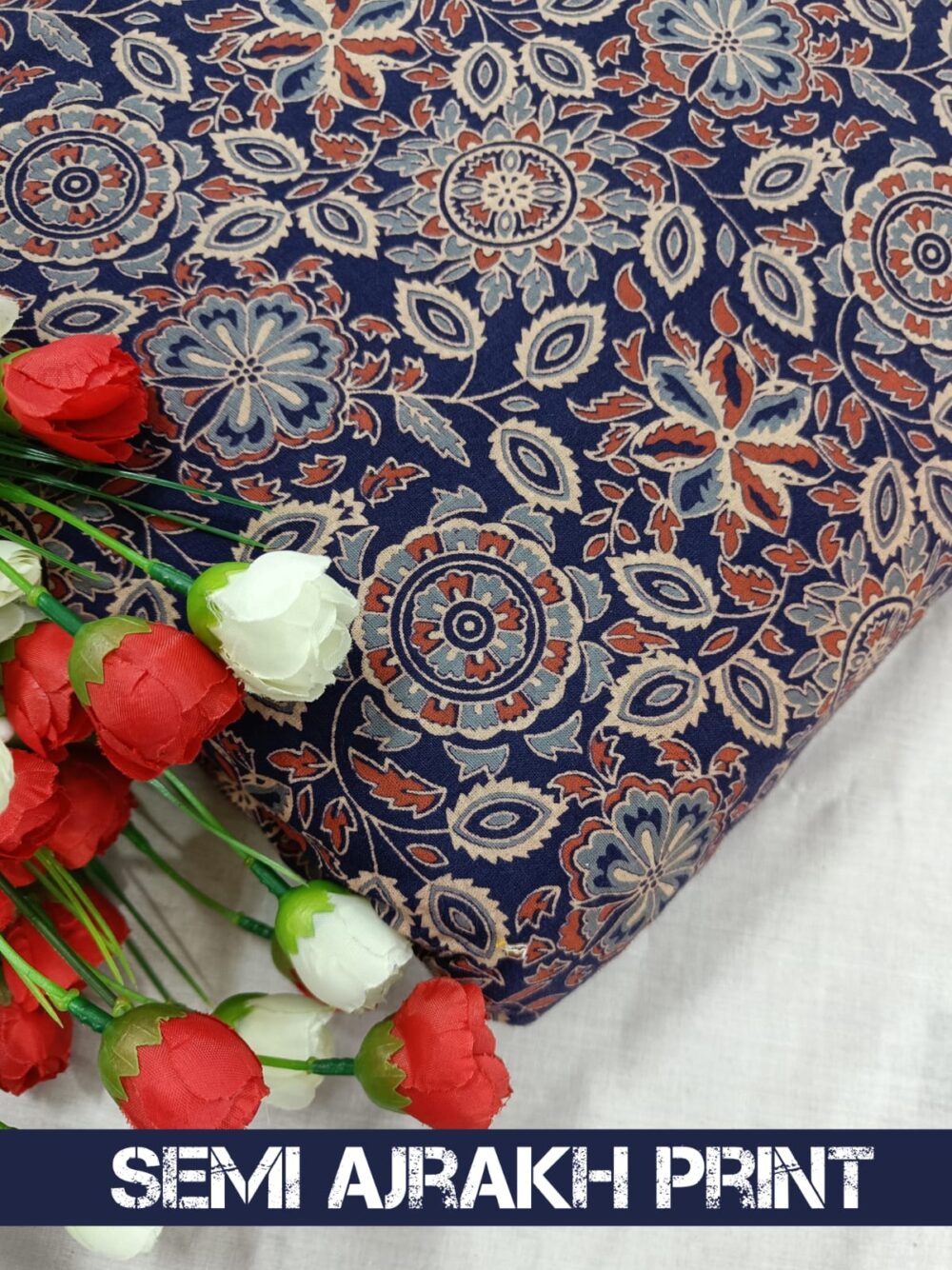 Semi Ajrakh Print - Image 5