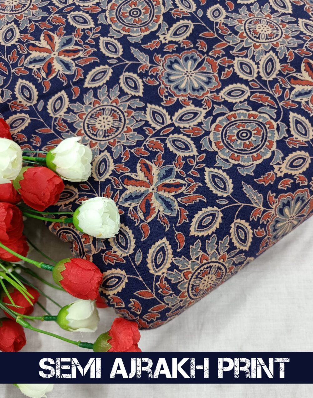 Semi Ajrakh Print - Image 11