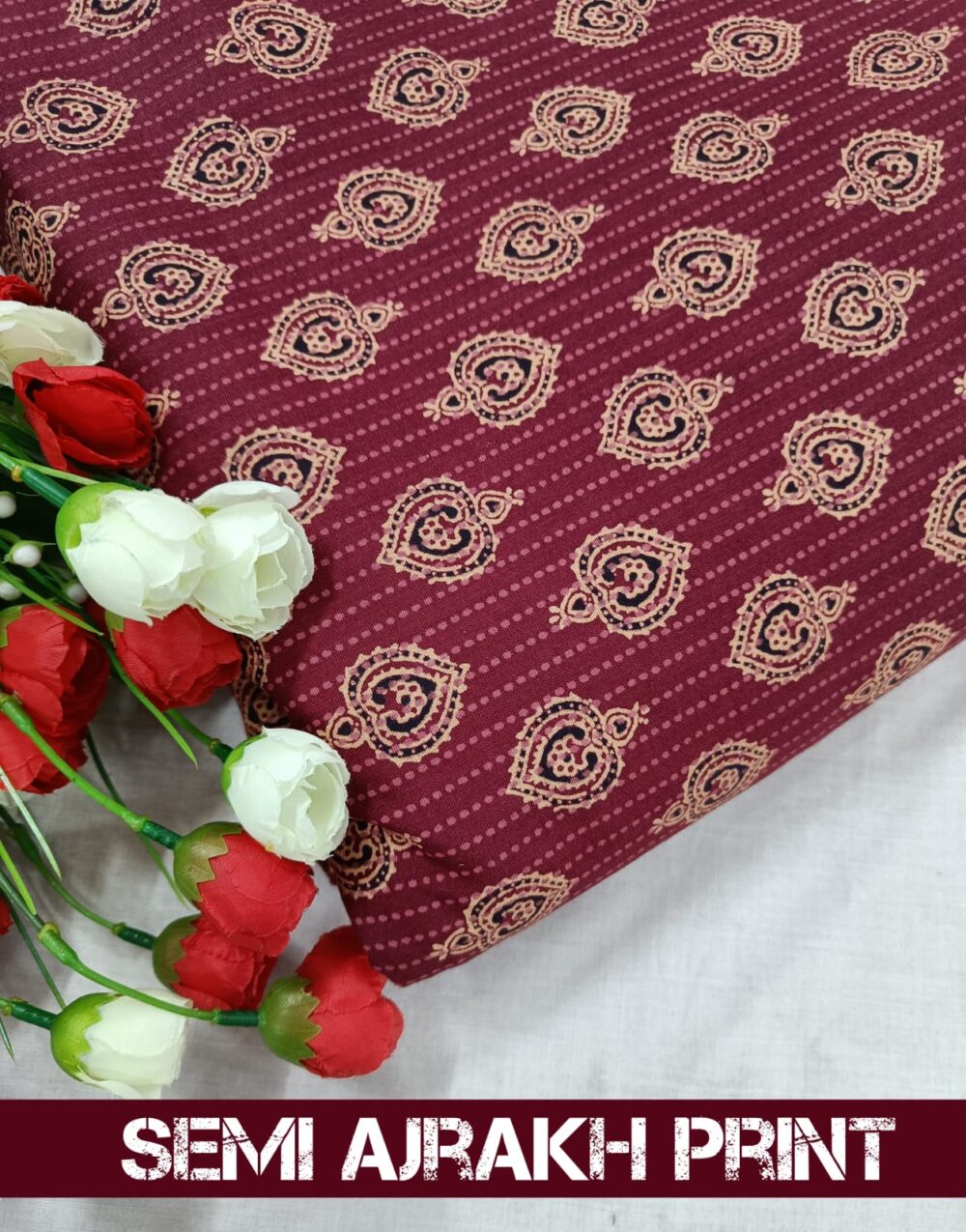 Semi Ajrakh Print - Image 14
