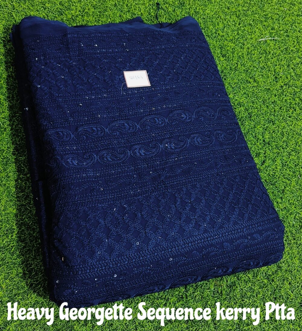 Heavy Georgette Sequence Kerry Patta - Image 8