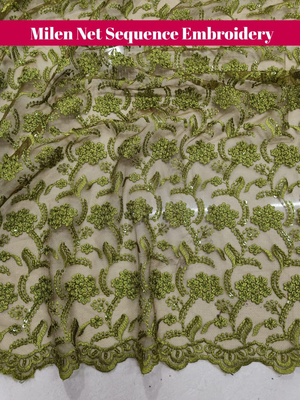 Milan Net Sequence Embroidery