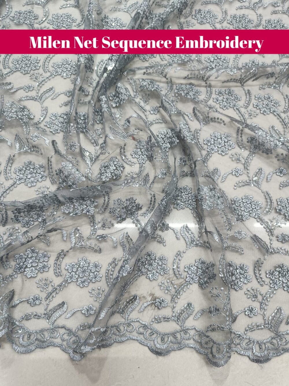 Milan Net Sequence Embroidery - Image 6