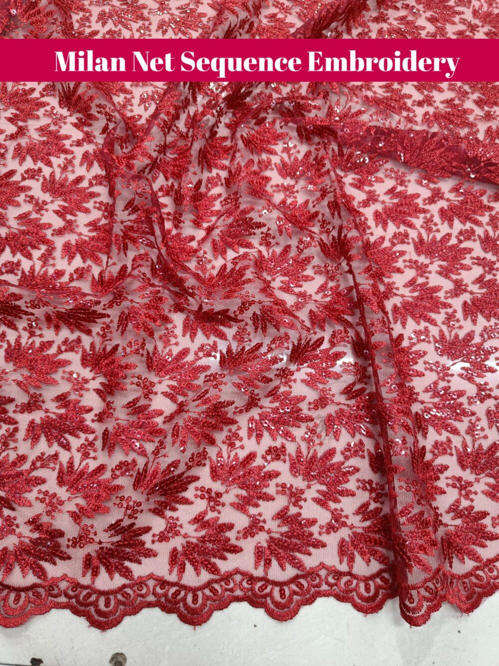 Milan Net Sequence Embroidery - Image 8