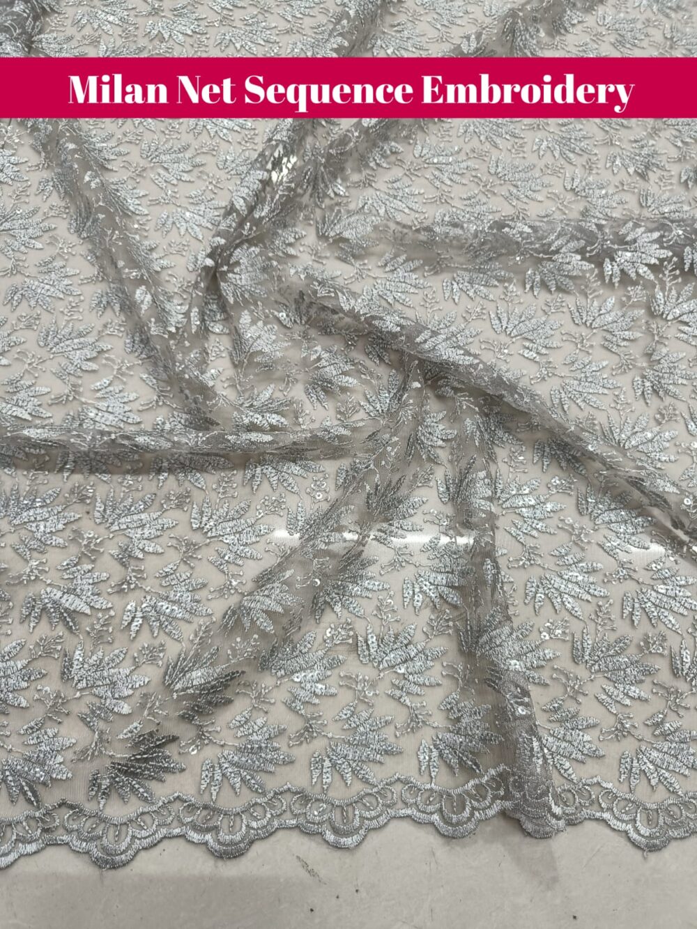 Milan Net Sequence Embroidery - Image 10