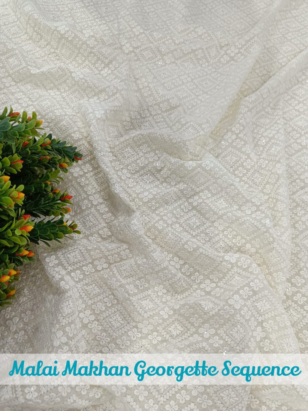 Malai Makhan Georgette Sequence Embroidery - Image 12