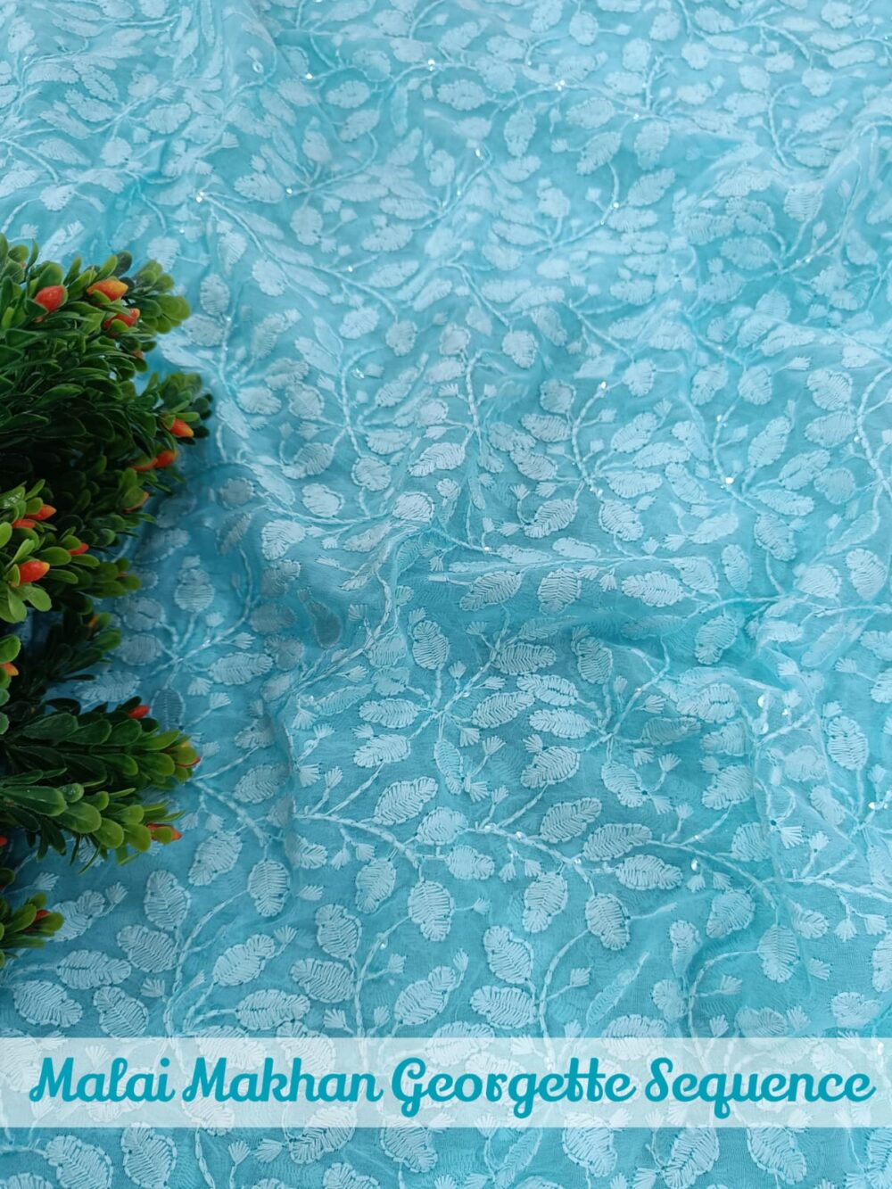 Malai Makhan Georgette Sequence Embroidery - Image 14