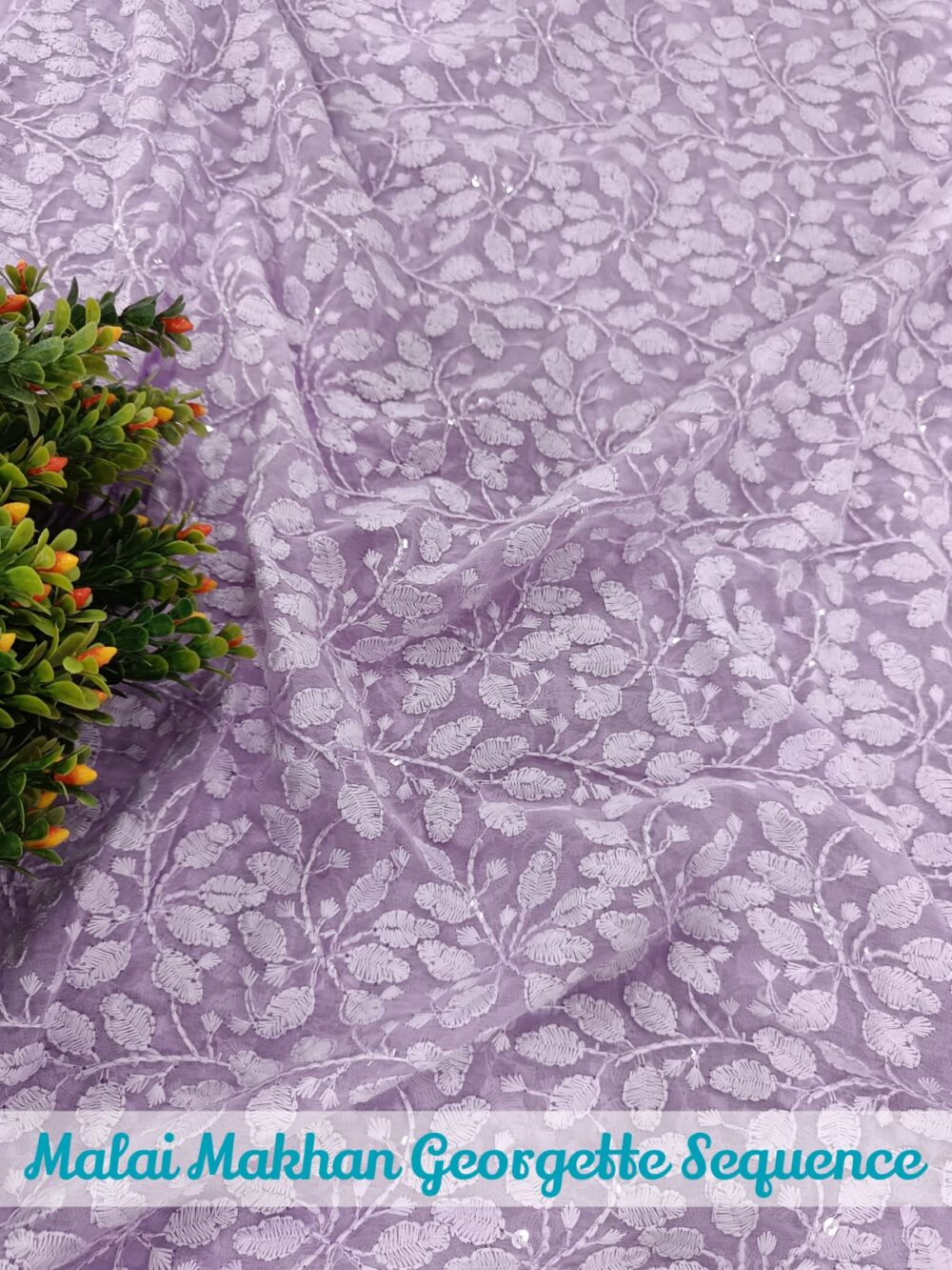 Malai Makhan Georgette Sequence Embroidery - Image 15