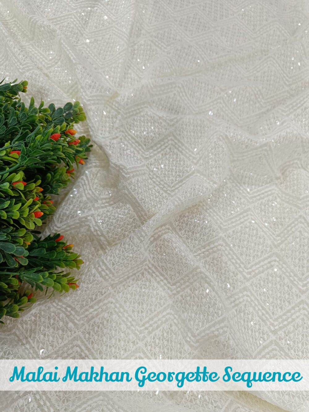 Malai Makhan Georgette Sequence Embroidery - Image 2