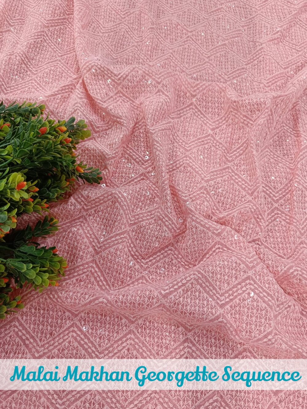 Malai Makhan Georgette Sequence Embroidery - Image 3