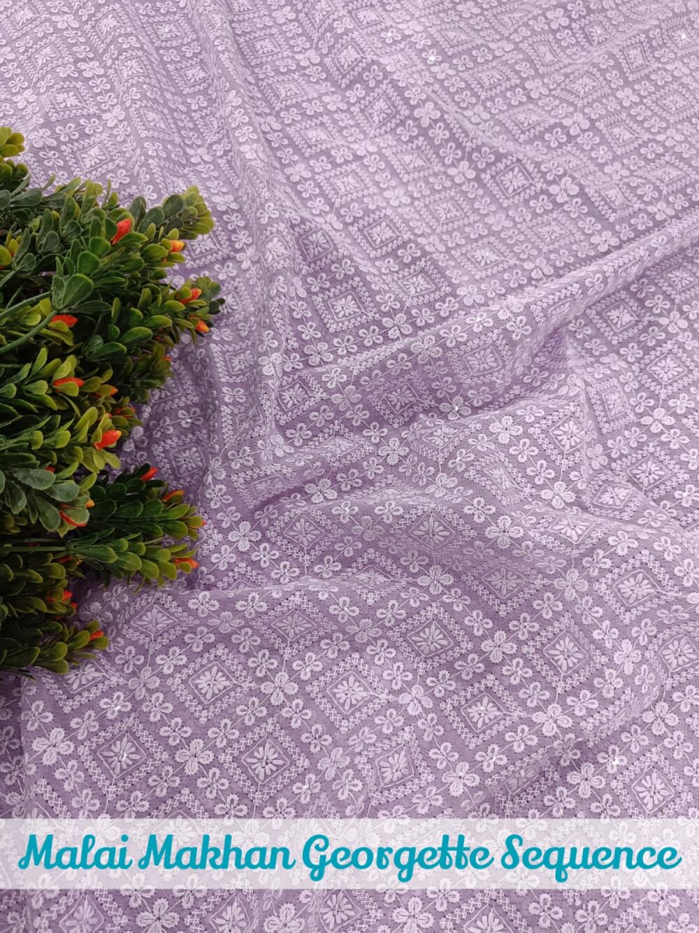 Malai Makhan Georgette Sequence Embroidery - Image 4