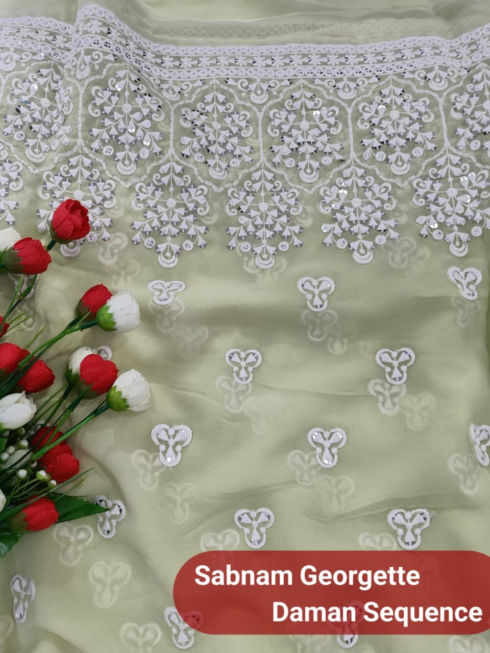 Sabnam Georgette Daman Sequence Embroidery - Image 10