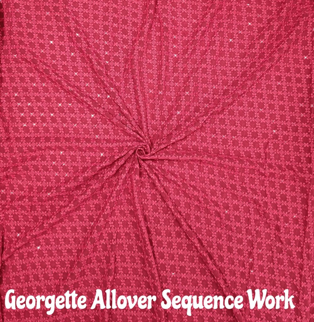 Georgette Sequence Allover Work - Image 16