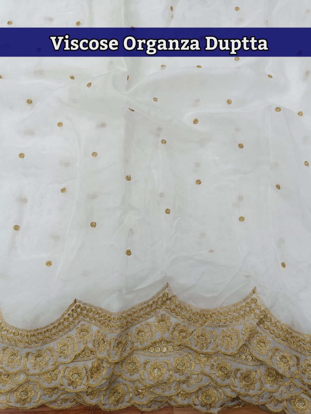Pure Organza Cut Work dupatta