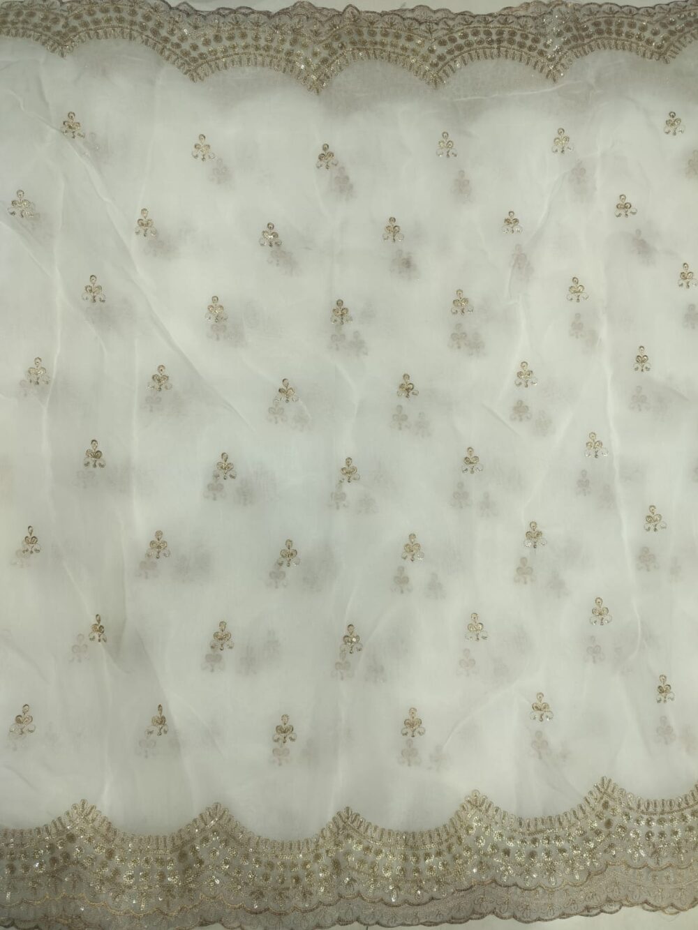 Pure Organza Cut Work dupatta - Image 4