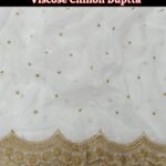 Pure Chinon Cut Work dupatta