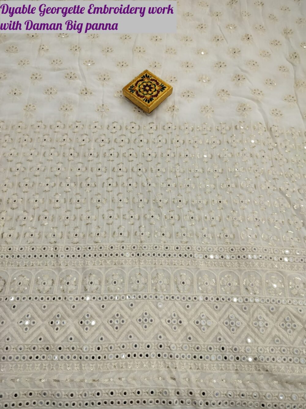 Dybel Georgette Mirror Work Sequence - Image 5
