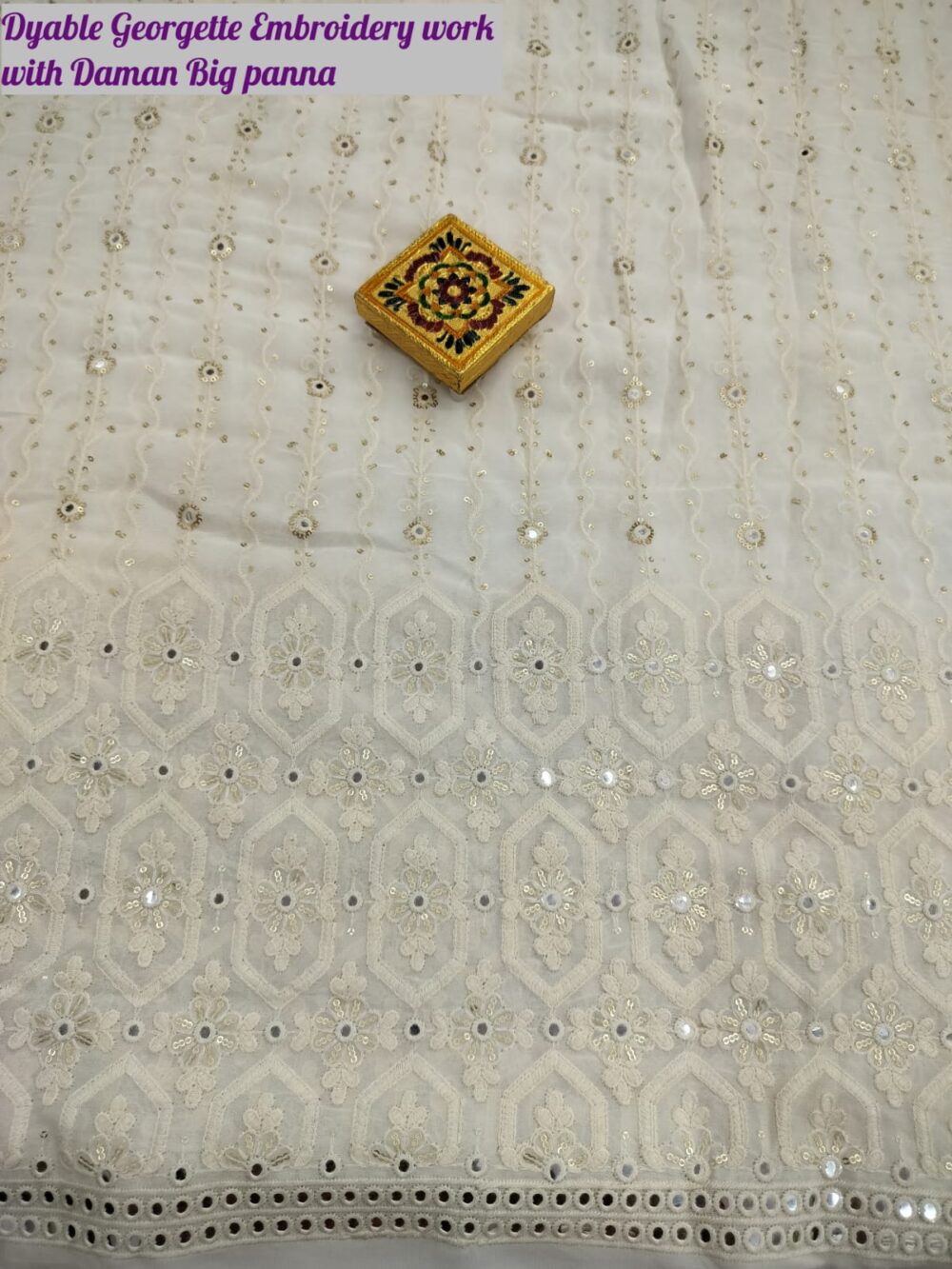 Dybel Georgette Mirror Work Sequence - Image 3