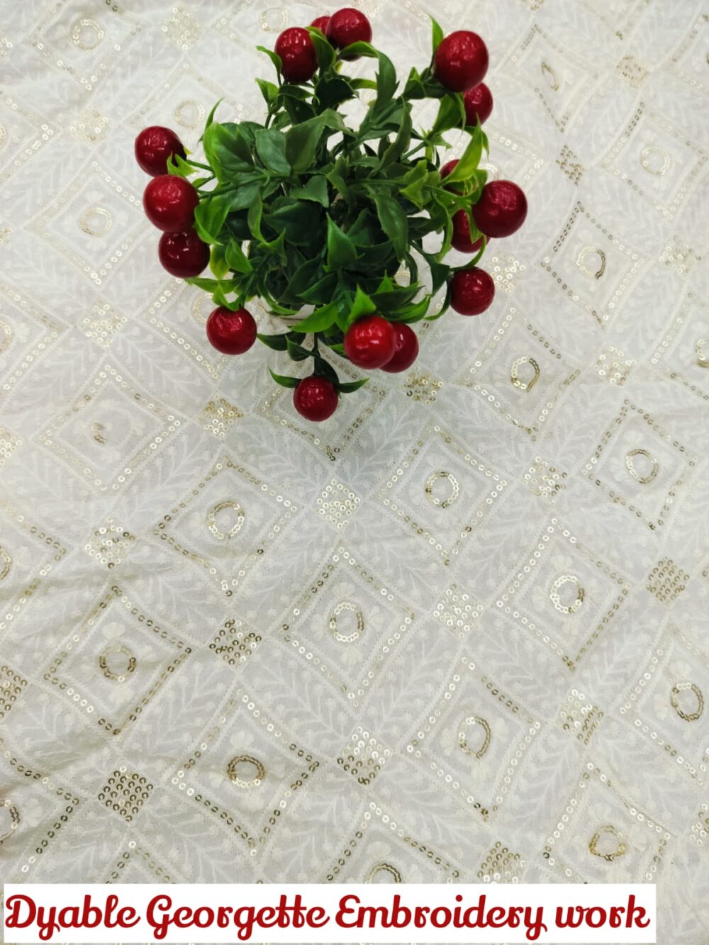 Dybel Georgette Embroidery Work - Image 2