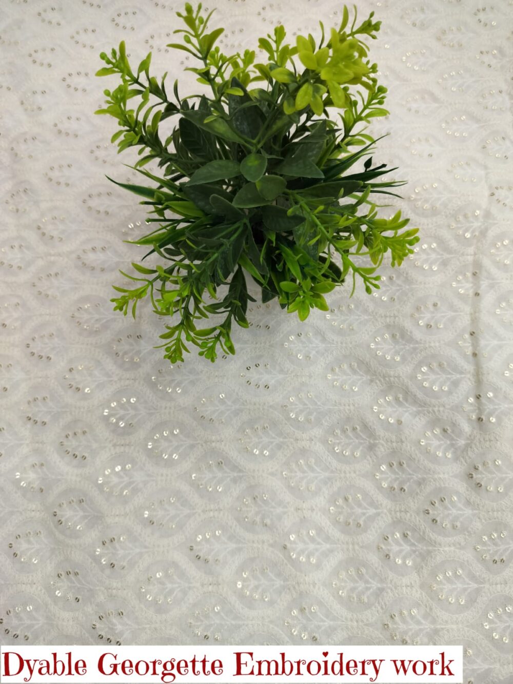 Dybel Georgette Embroidery Work - Image 7