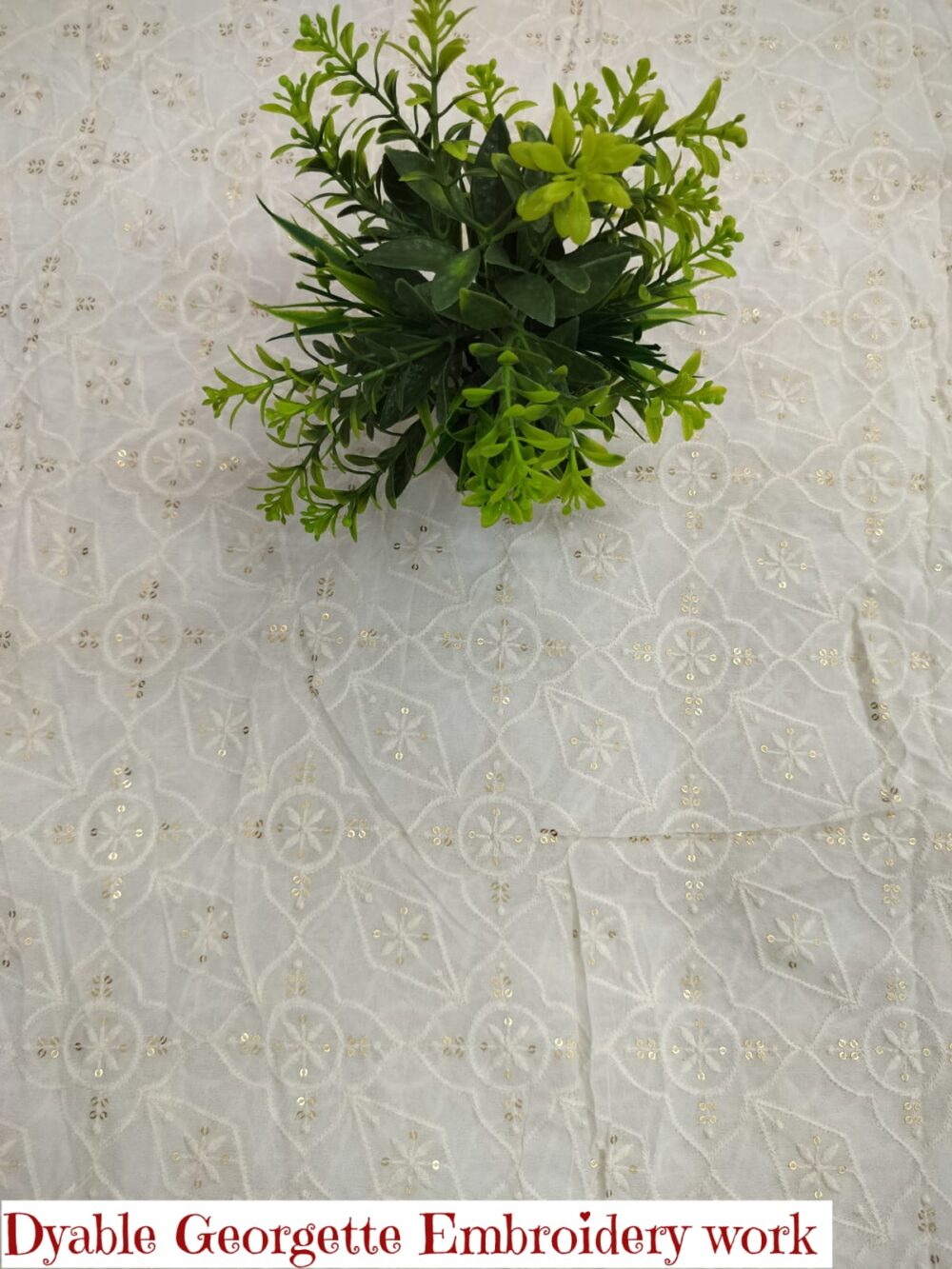 Dybel Georgette Embroidery Work - Image 9