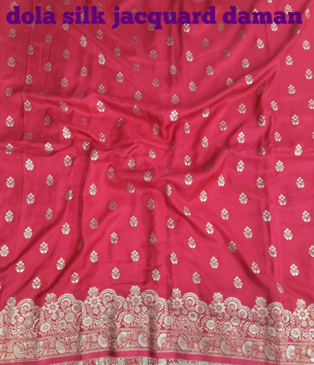 Dola Silk Jacquard Daman Multi Colour - Image 2