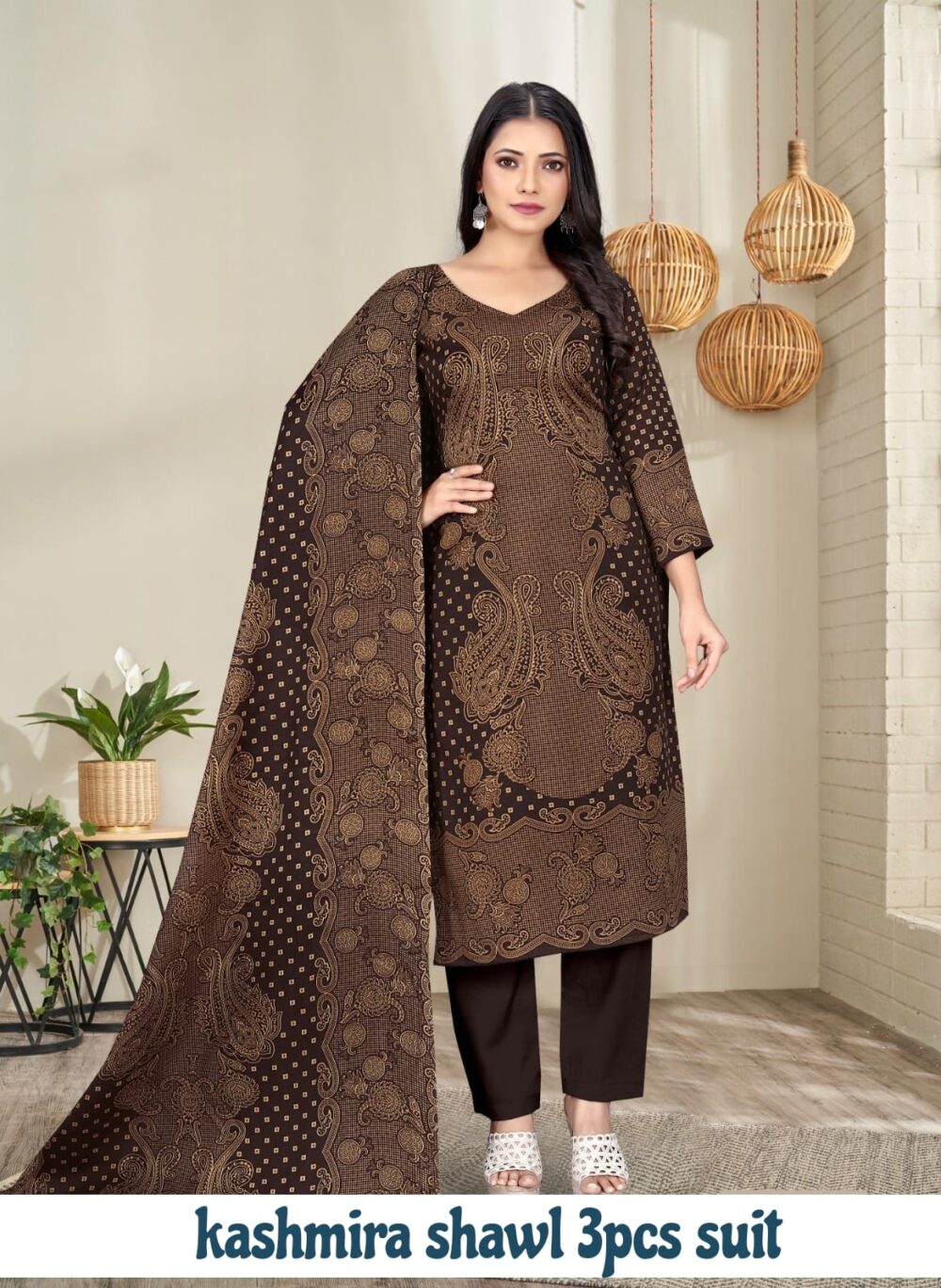 Kashmira Shawl Suit - Image 15
