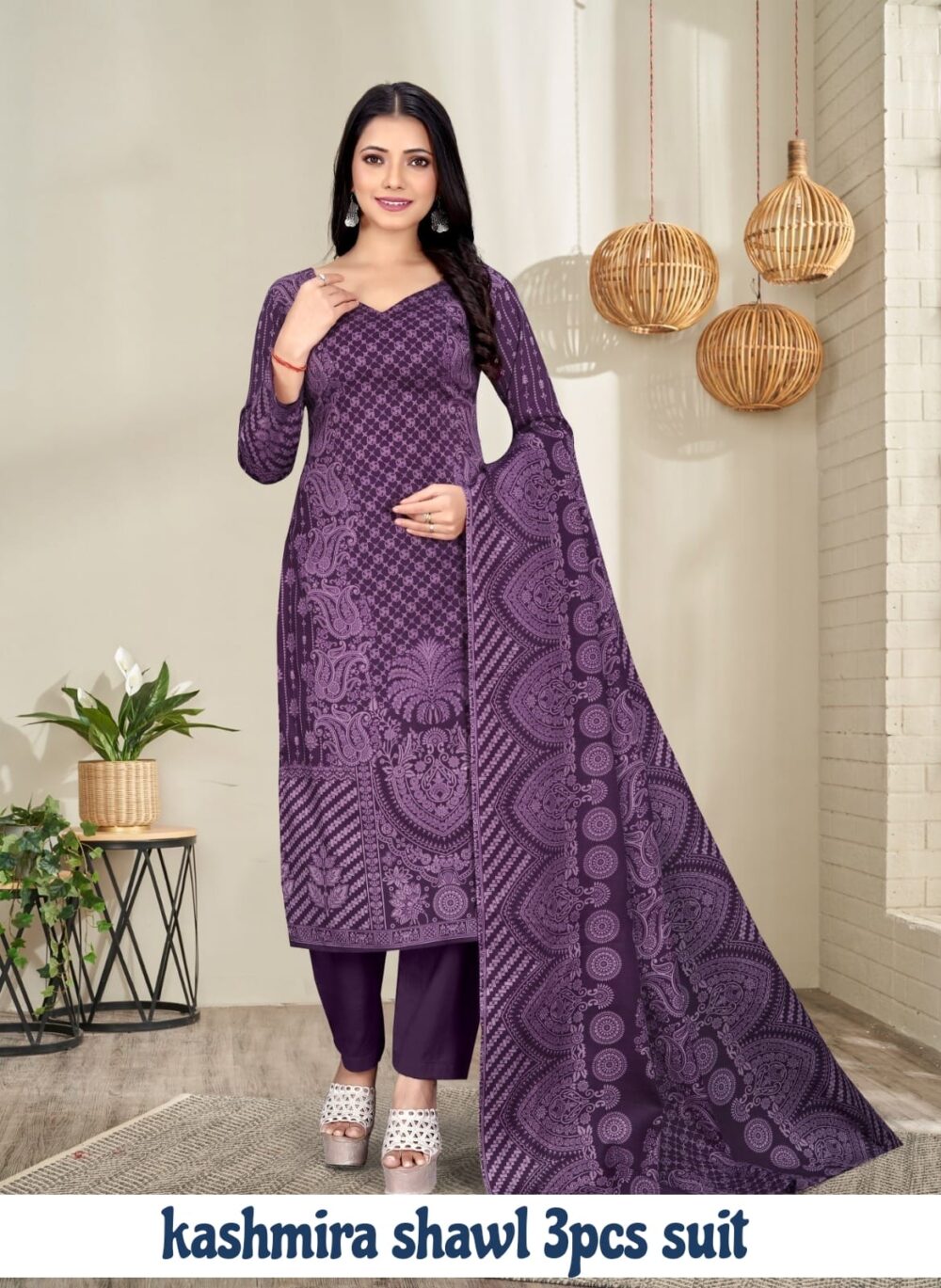 Kashmira Shawl Suit - Image 2