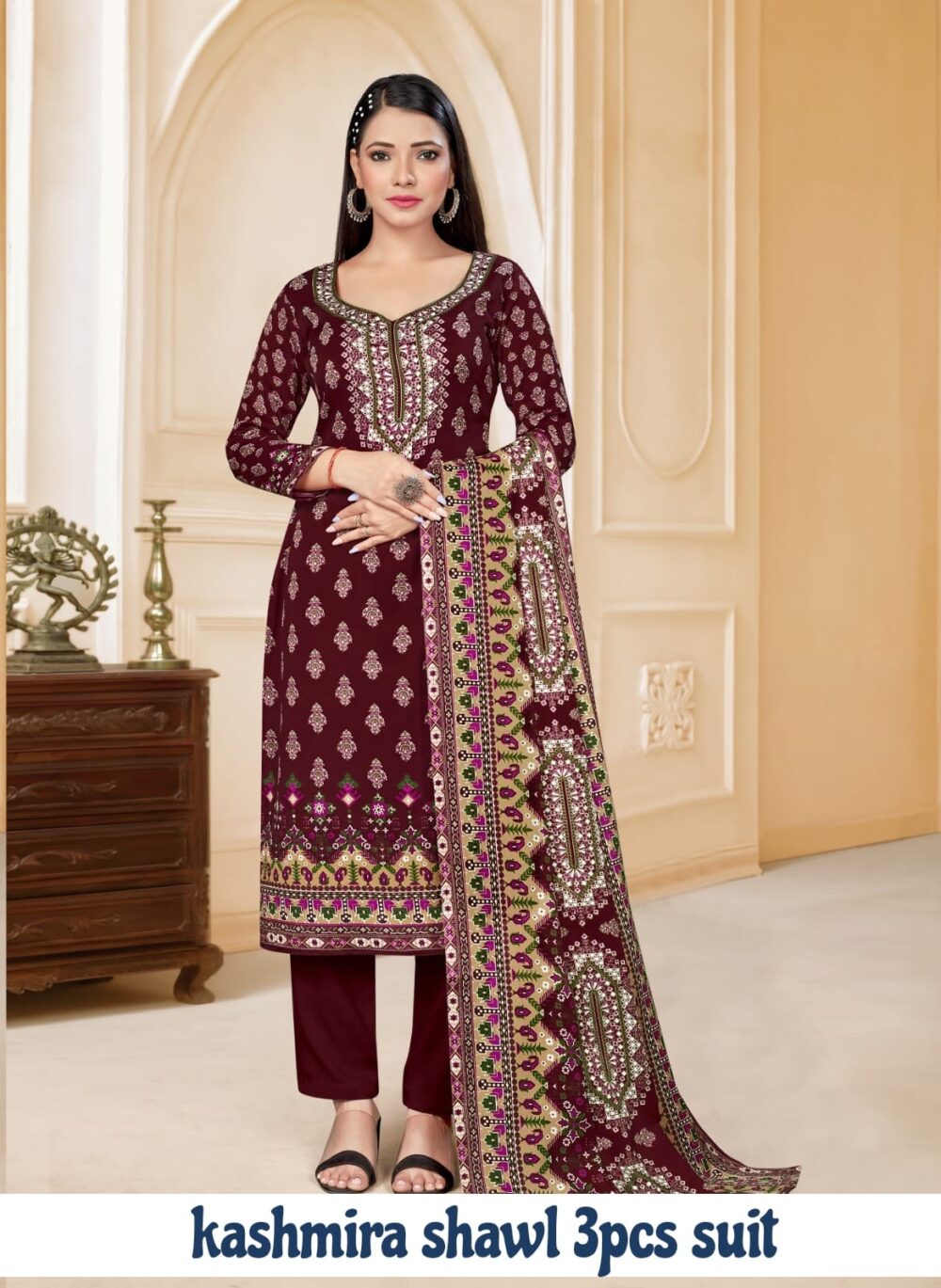 Kashmira Shawl Suit - Image 6