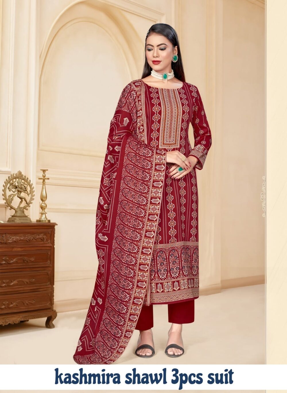 Kashmira Shawl Suit - Image 7