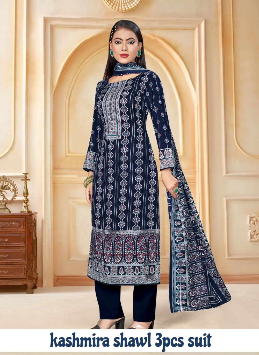 Kashmira Shawl Suit - Image 8