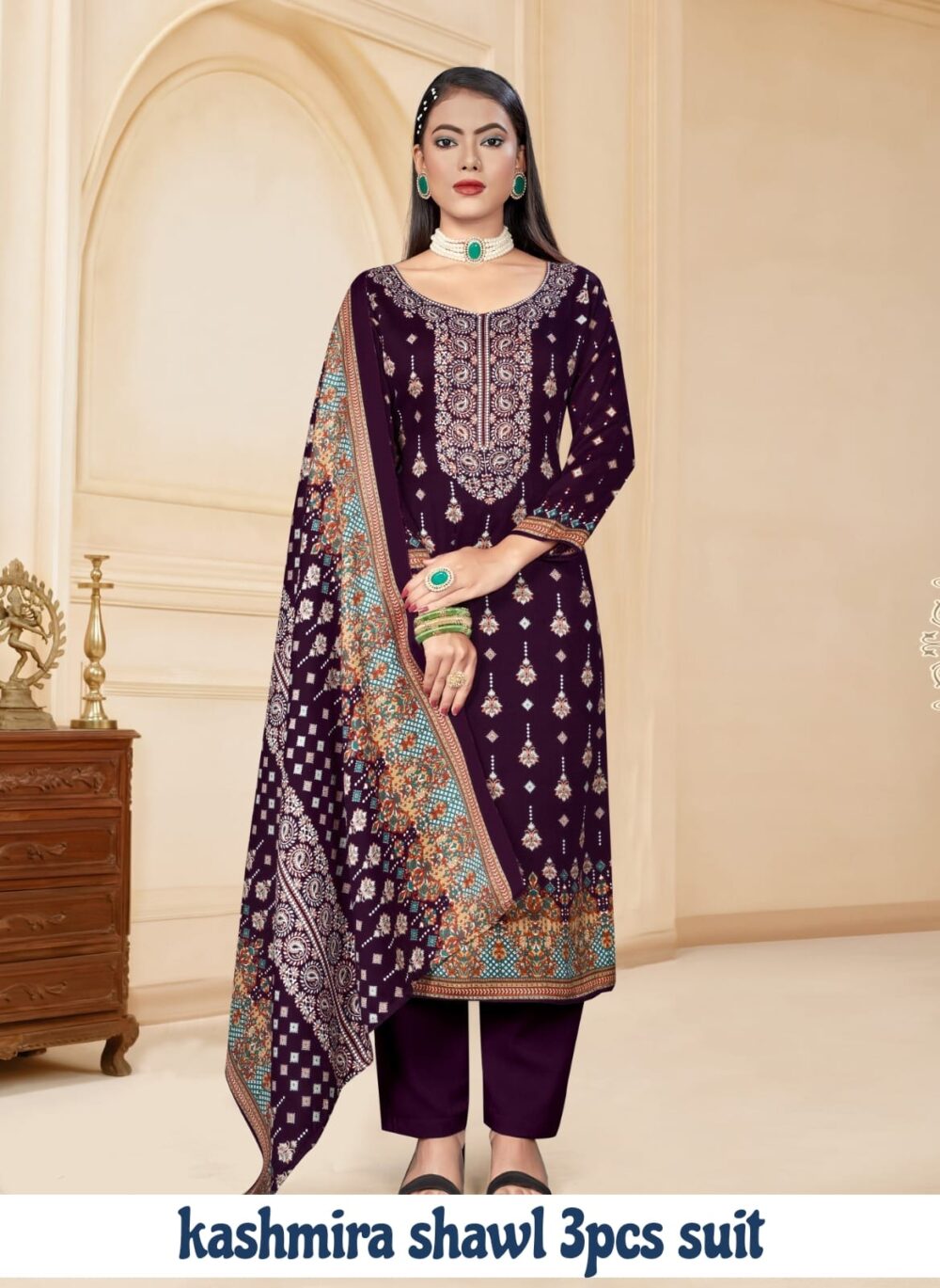 Kashmira Shawl Suit - Image 9