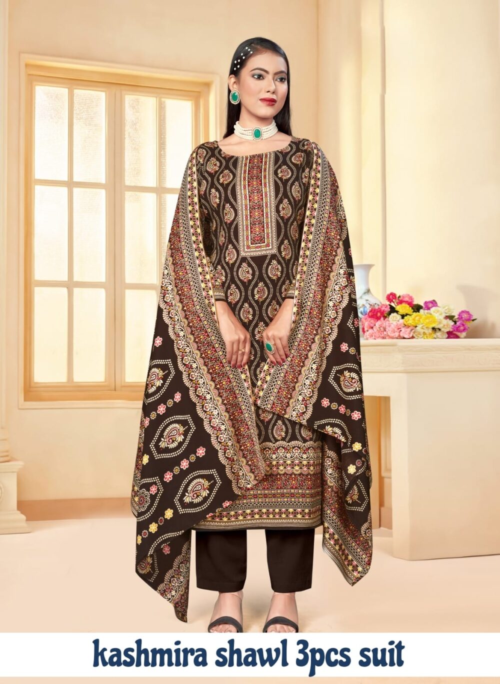 Kashmira Shawl Suit - Image 10