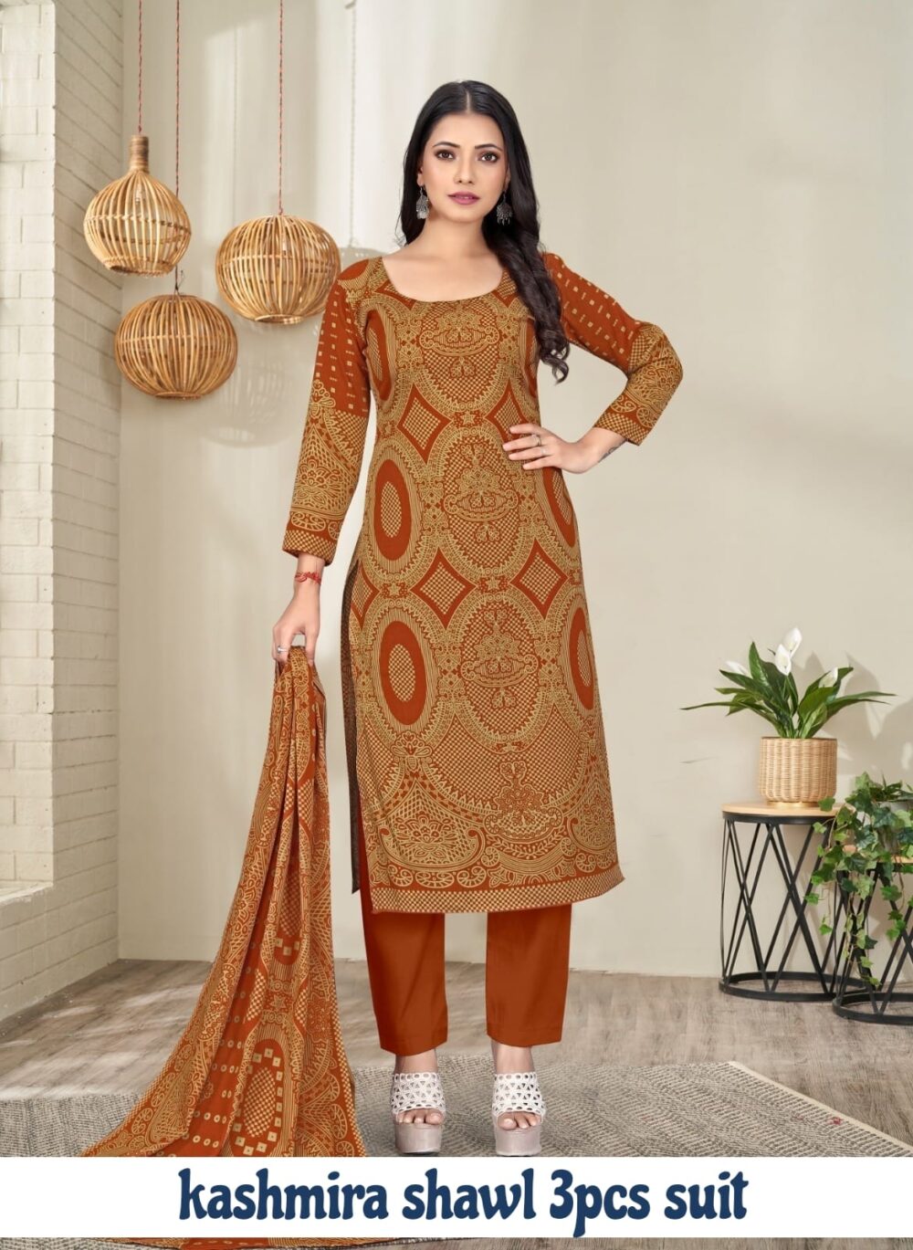 Kashmira Shawl Suit - Image 11