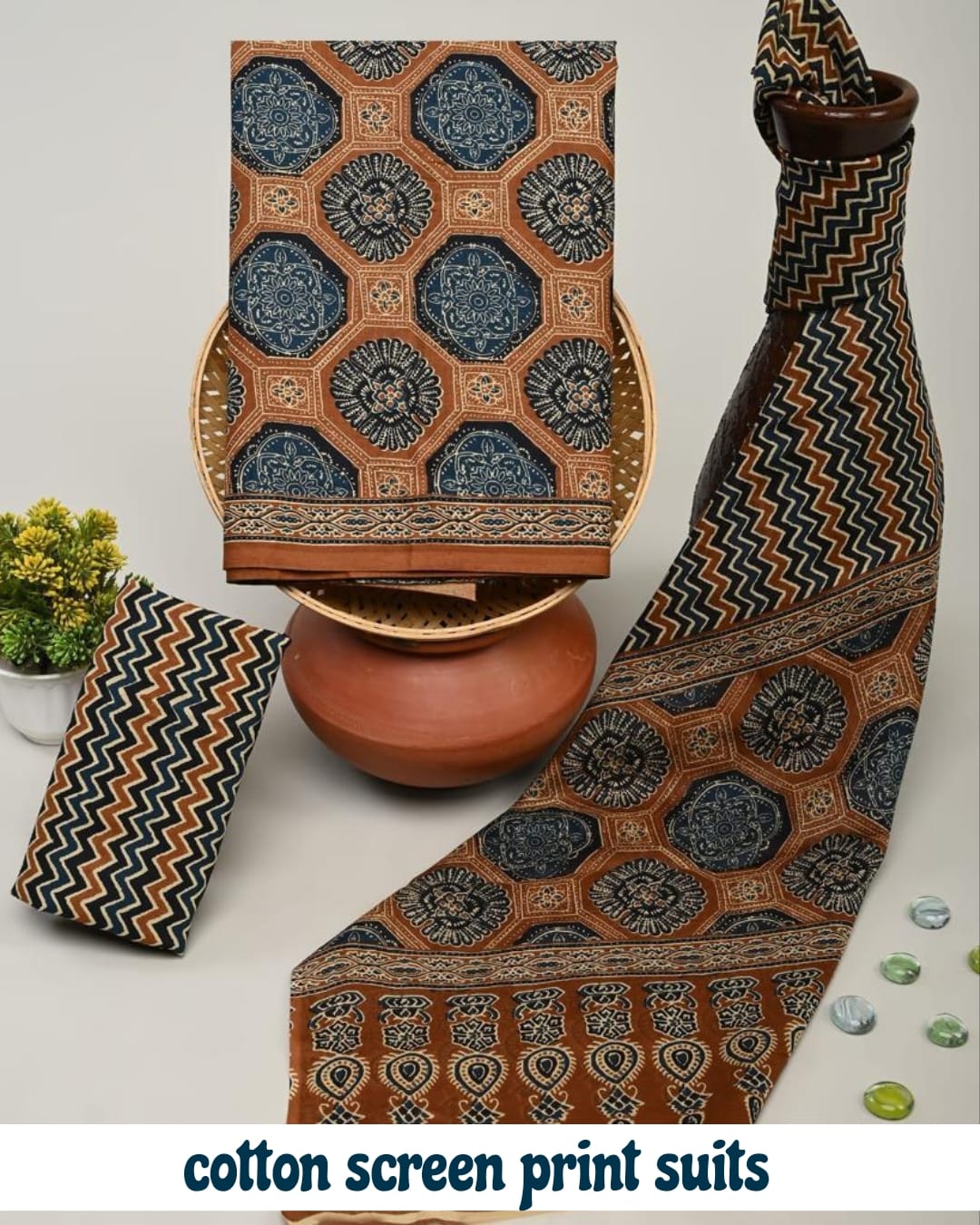 Cotton Screen Print Suits