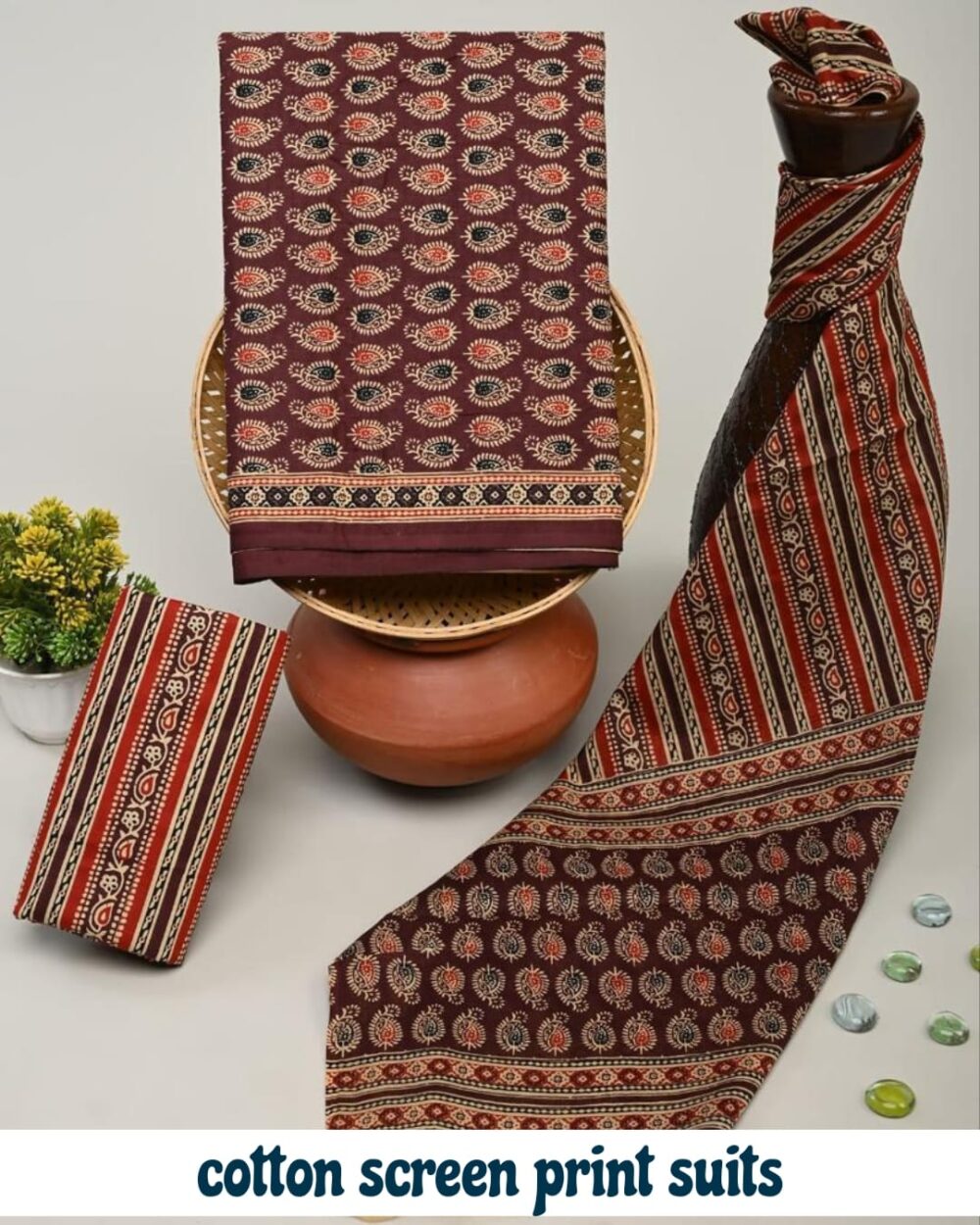 Cotton Screen Print Suits - Image 9