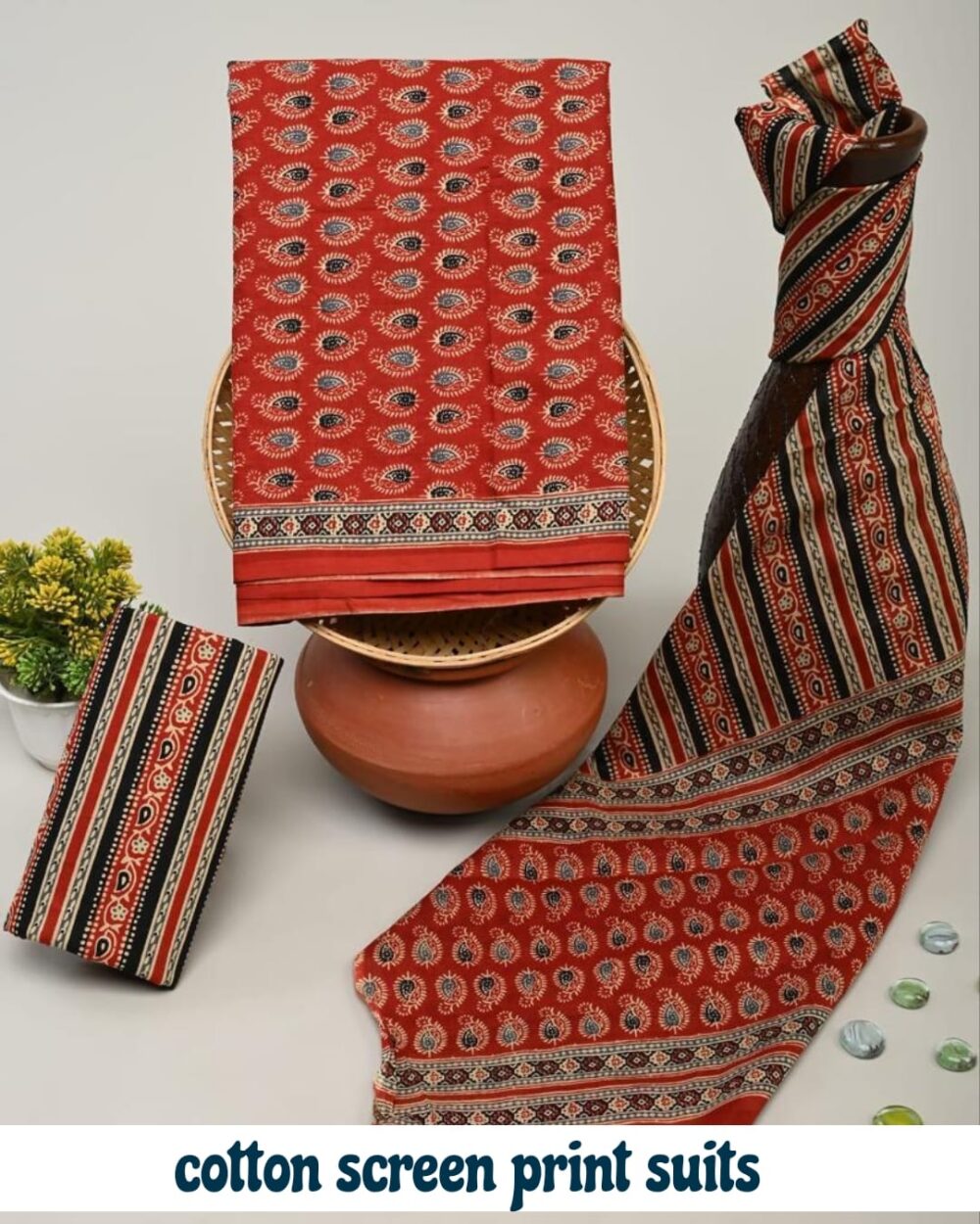 Cotton Screen Print Suits - Image 17