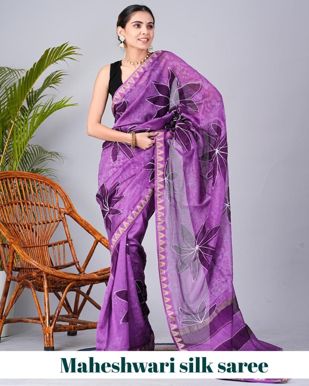 Maheshwari Silk Saree
