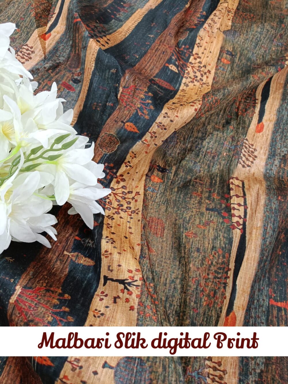 Malbari Silk digital Print - Image 8