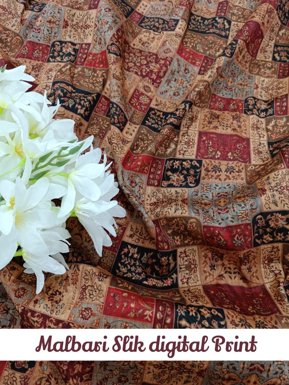 Malbari Silk digital Print