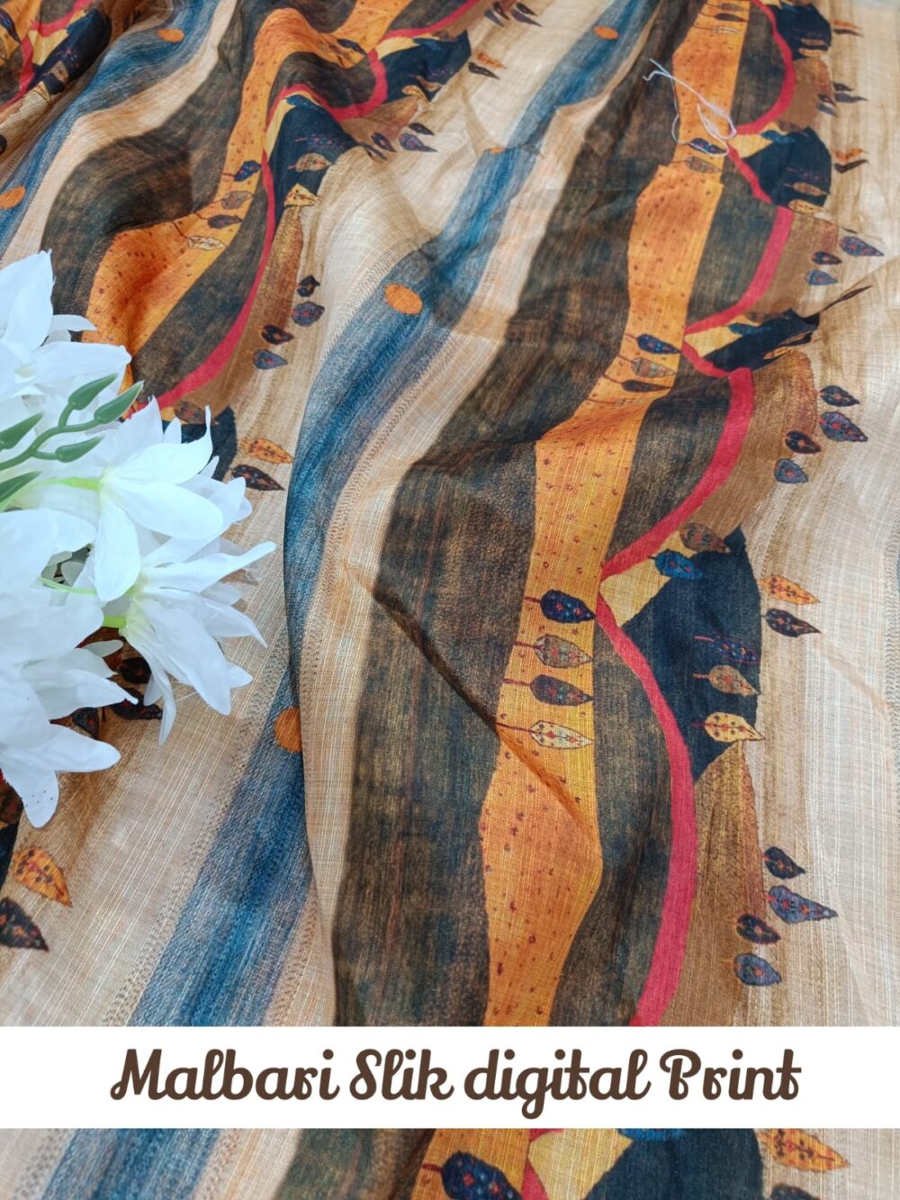 Malbari Silk digital Print - Image 3