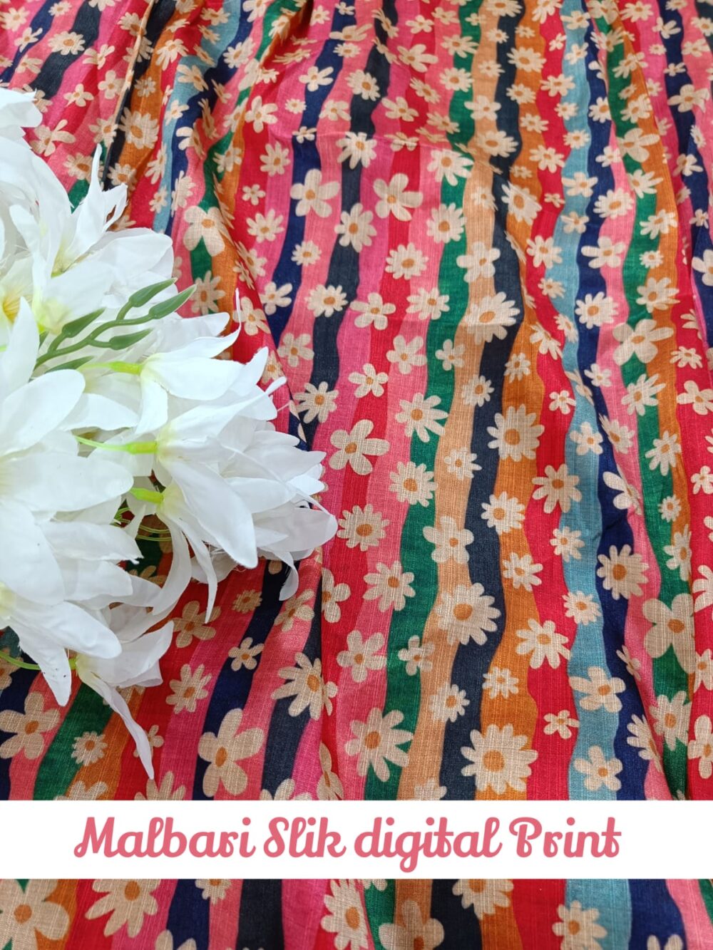 Malbari Silk digital Print - Image 4