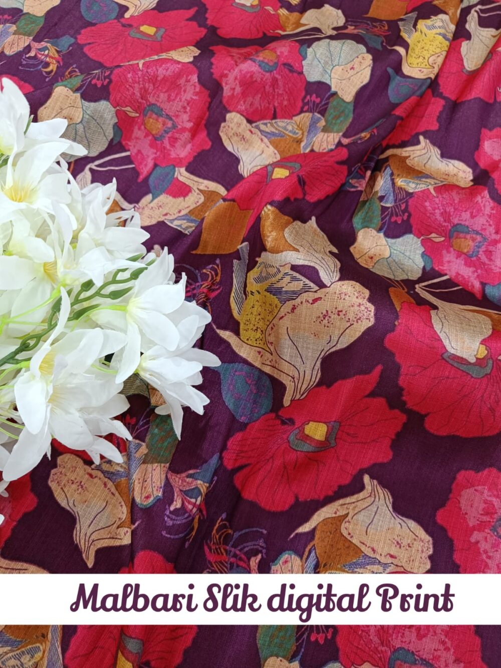 Malbari Silk digital Print - Image 2