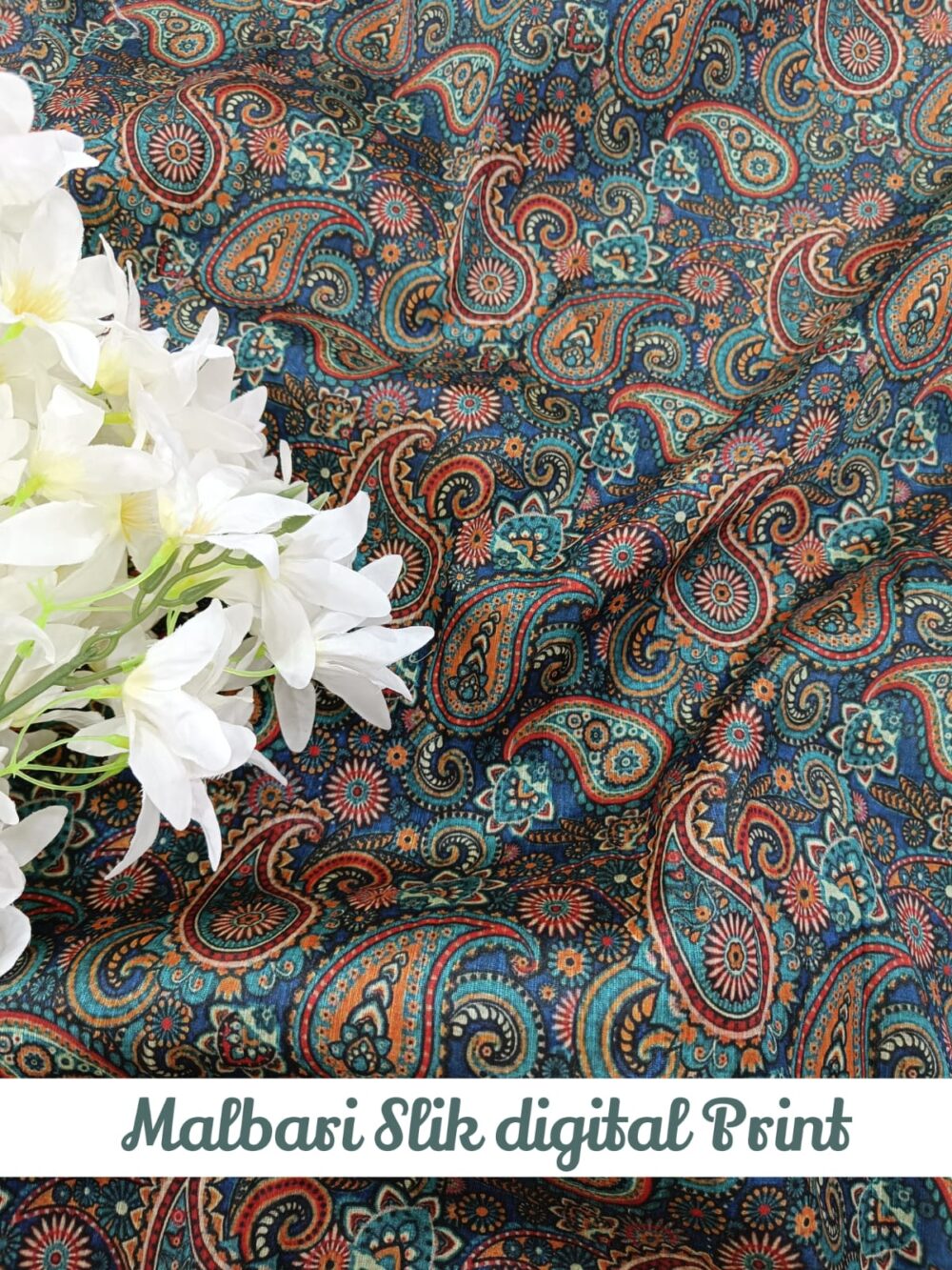 Malbari Silk digital Print - Image 17