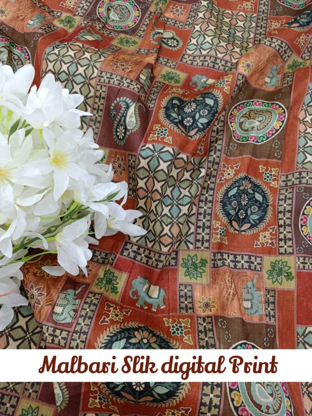 Malbari Silk digital Print - Image 18
