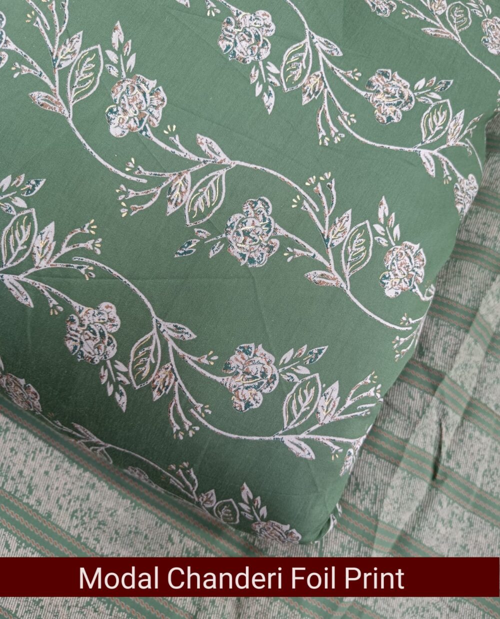 Modal Chanderi Foil Print - Image 5